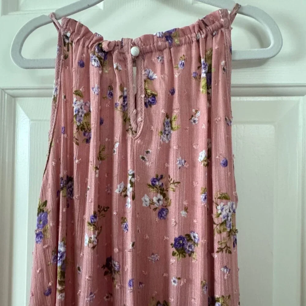 New Heart and Arrow Girls Pink Floral High Low Dress Size 6X